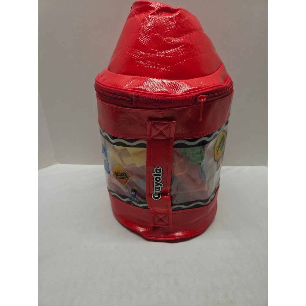 Crayola Building Blocks Red Crayon Storage Bag Kids at Work Large Blocks Set